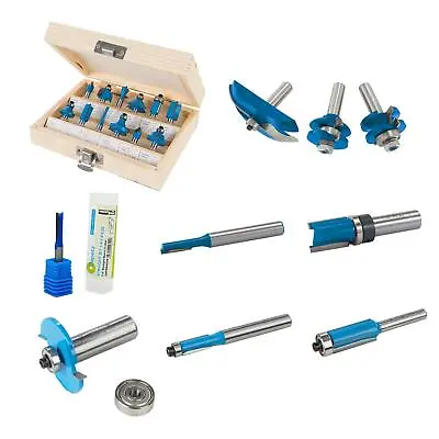 Router Bit Straight Template Flush Rebate Biscuit Metric Kitchen Wood 1/2  1/4  • £48.74