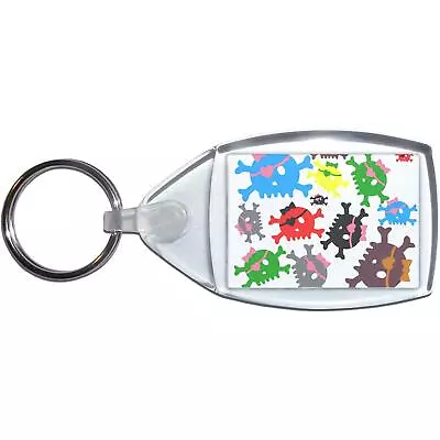 £2.99 • Buy Skull Bow Pattern 3 - Small Plastic Key Ring