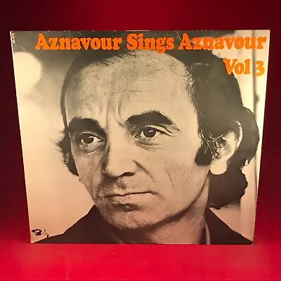 CHARLES AZNAVOUR Sings Aznavour Volume 3 1972 UK Vinyl LP The Old Fashioned Way • £8.95