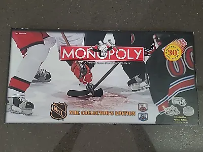 NHL Hockey Collectors Edition Monopoly Board Game 1999 Open Box NOT PLAYED  • $54.95