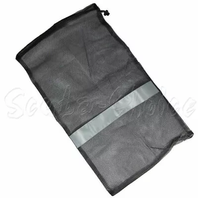 Scuba Choice Dive Drawstring Gray Mesh Bag  For Wetsuit Or Gear 31  X 18  • $11.99