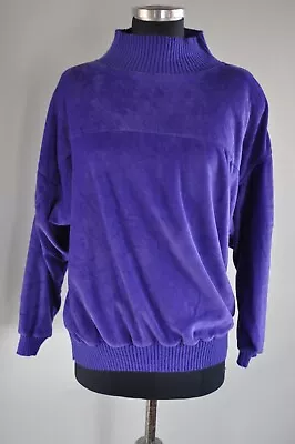 Vintage Honors Misses Sweater Women’s Size Medium Purple Velour  • $14