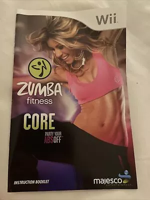 Manual Only (No Game Included) - Zumba  Fitness Core - Nintendo Wii • £2.99