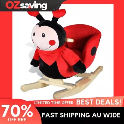 Plush Ladybug Rocking Animal Toy Soft Comfortable Baby Toddler Ride On Cuddle • $133.75