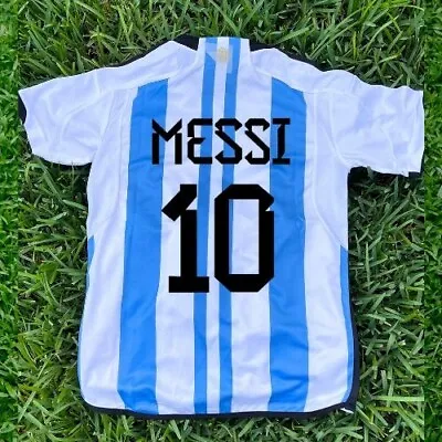 Argentina Lionel Messi 10 Ballon D'or Winner 3 Star Soccer Jersey • $34.99