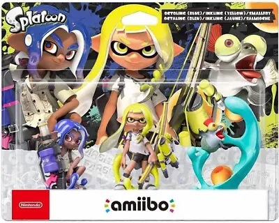 $129 • Buy Nintendo Amiibo ‘Splatoon 3’ Blue Octoling, Yellow Inkling & Smallfry 3Pack NEW