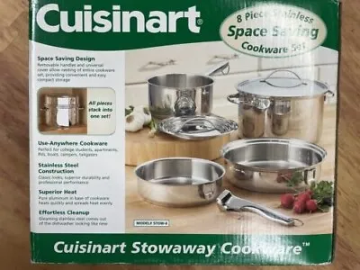 $139 • Buy Cuisinart Stainless Steel Stowaway Camp 8pc Cookware Set