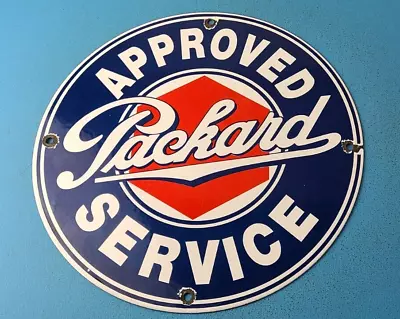 Vintage Packard Porcelain Gas Service Station Automobile Dealership Sales Sign • $138.37