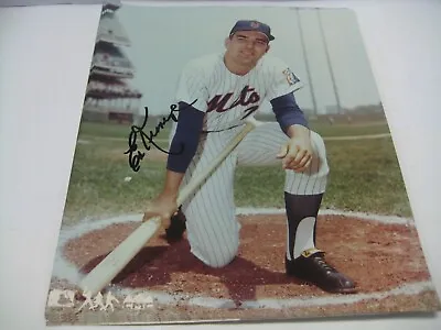 Ed Kranepool 1969 New York Mets World Champion Auto 8x10 Photo Coa Free Shipping • $11.94