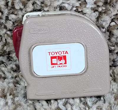 Vintage Toyota Lift Trucks Promotional 50 Mm Tajima Industry Mini Tape Measure • $39.99