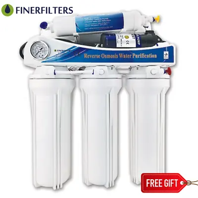 £142.49 • Buy Reverse Osmosis Water Filter System 50 GPD 5 Stage Pumped For Residential Use
