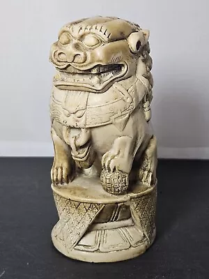 VINTAGE 1960s ASIAN ALABASTER FOO DOG • $20