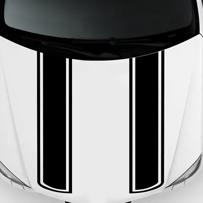 Black Stripe Decal Graphic Vinyl Sticker For Car Truck Side Body Hood Accessorie • $9.26