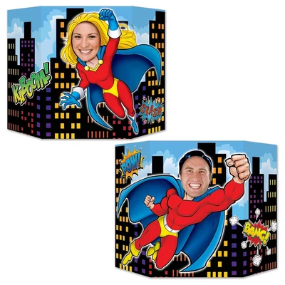 $24.99 • Buy Superhero Party Photo Prop Boy And Girl Avengers Batman Justice League