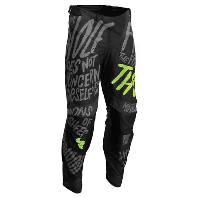 Thor Pulse Counting Sheep Gray And Green MX Off Road Pants Youth Sizes 18 - 28 • $29.99