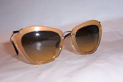 New Miu Miu Sunglasses Mu 10n Pda1f2 Gold Glitter/gold Authentic 10ns • $259.99