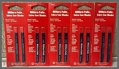 2-3/4  2866C Millers Falls Sabre Saw Blades 36T Lot Of 5 Packs Universal Shank • $6.99