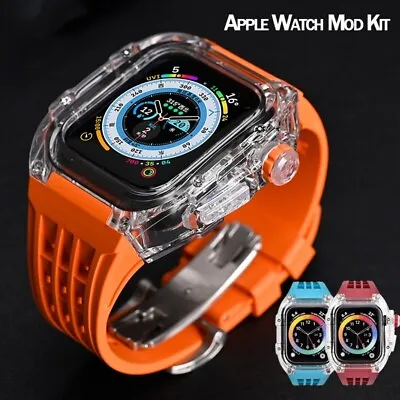 Transparent Case Mod Kit For Apple Watch Band Ultra 49mm Series 8 7 6 SE 5 4 • $99.99