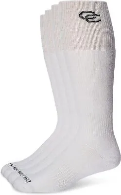 Dan Post Cowboy Certified Over The Calf Socks 4 Pack (Size 10.5-13 Mens White) • $39.99