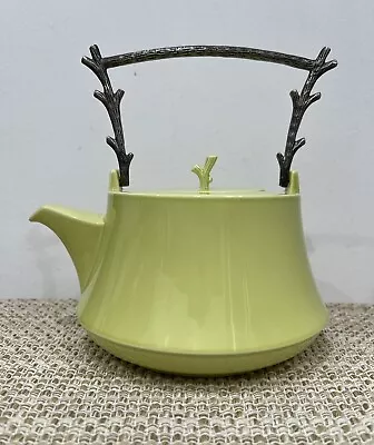 Villeroy & Boch Lime Green Tea Pot W/Metal Collapse Handle Germany No Box • £43.79