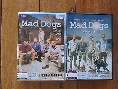 Mad Dogs Complete Series Seasons 1 & 2 Region 2/4 Sky TV Like New FREE POST Au  • $16.05