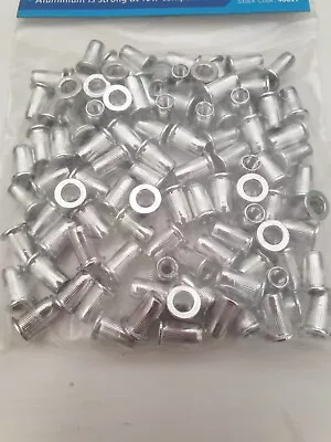 £2.65 • Buy M3 To M10 - Aluminium Rivnuts Knurled Head Threaded Rivet Nuts Blind Nutserts