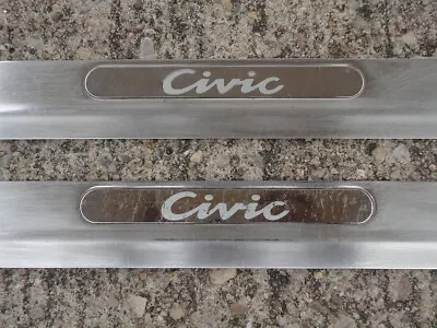 Jdm Honda Civic 92-95 Ferio Eg8eg9eh1eh9 Door Sill Scuff Plate Stainless Oem • $279