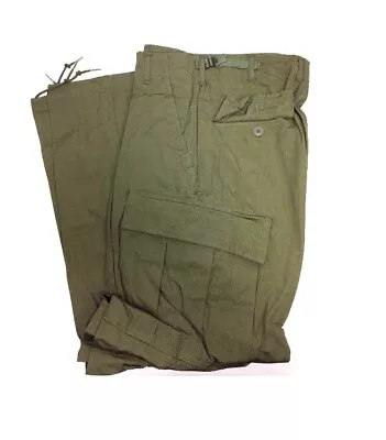 Vietnam Era X-Large Regular Ripstop 3rd Pattern Jungle Trousers Zipper Fly MINT • $149.50