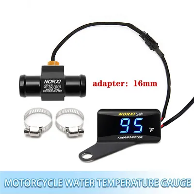 Norxi Water Temperature Gauge Koso Fahrenheit Thermometer+16MM& Holder Universal • $15.40