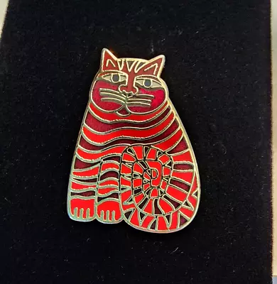 $34.95 • Buy 🐱 Vintage Laurel Burch  Shambala  Cloisonne Cat Brooch Pin & Pendant Jewelry
