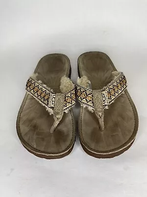 Ugg Australia Sandals Flip Flops Women Size 5 Textile Upper Comfort  • $18.38