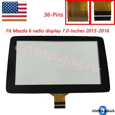 Fit 15-16 Mazda 6 2.5L Radio Navigation Display 7'' Touch Screen Glass Digitizer • $46.80