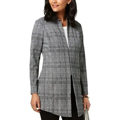 ALFANI Women's Collarless Career Topper Jacket Gwen Plaid 18 - NEW • $17.99