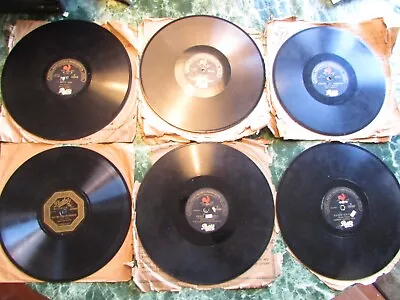 Group Of 6 Vintage Pathe Freres Phonograph 78 Rpm Records        (D • $3.99