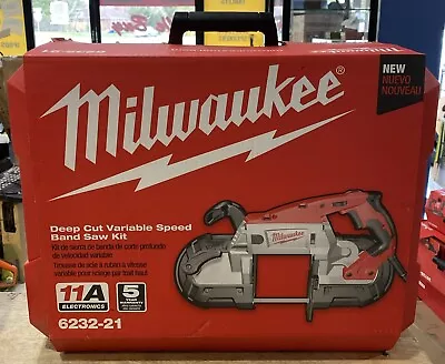 Milwaukee 6232-21 Deep Cut Variable Speed Band Saw Kit With Case • $289.95