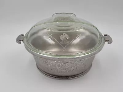 Vintage Guardian Service Cookware Cast Aluminum Pot Hammered Dome Glass Lid • $19.99