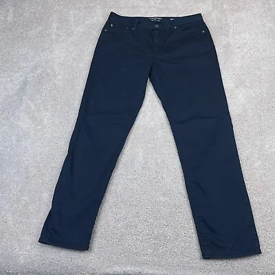Banana Republic Pants Mens 34x32 Blue Travel Jean Slim Fit Stretch Chino Casual • $26.95