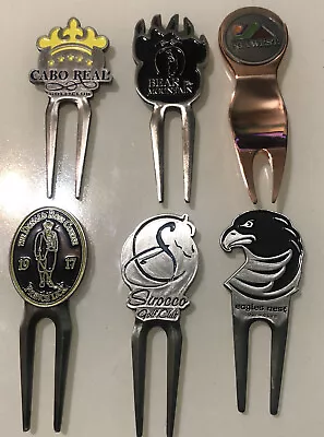 6 Divot Tools 5 Magnetic & 2 Ball Markers… SEE PICTURES! • $19.99