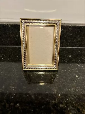 Vintage Decorative Solid Brass 3x5 Photo Picture Frame • $10