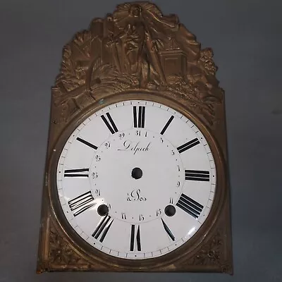 $85 • Buy Antique Morbier Dial With Pressed Brass Surround.    #1