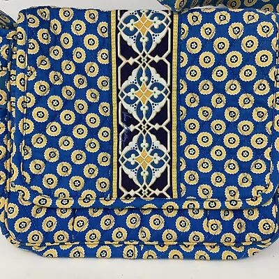 Vera Bradley Riviera Blue Handbag Snap Closure Adjustable Strap Purse Cross Body • $12.99