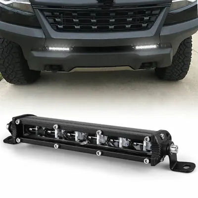 7inch Ultra Slim LED Light Bar 6D Single Row Driving For UTV Offroad Motorcycle • $28.98