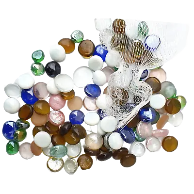 Decorative Glass Pebbles Stones Gems Vase Nuggets Marbles Home Decor Weeding Pot • £3.49