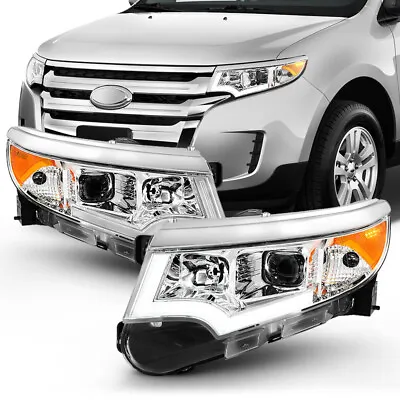 <Projector Upgrade> 11-14 Ford Edge Halogen Model LED Neon Tube DRL Headlight • $361.99