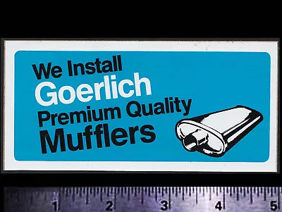 GOERLICH Mufflers - Original Vintage 1960's 70's Racing Decal/Sticker • $5.50