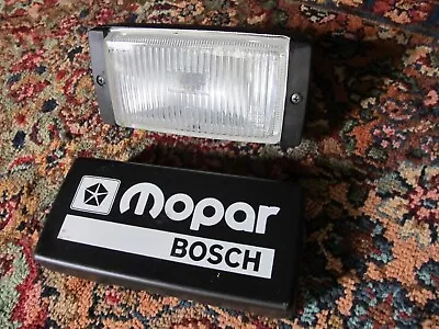 Vintage (1)  NOS Mopar Bosch Fog Light W/  Cover  3x7 Rectangular Made In Sweden • $94.99