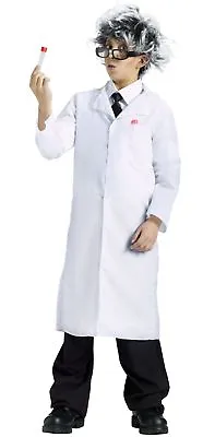 Boys Child Mad Scientist Dr. Doctor White Lab Coat Costume • $9.95