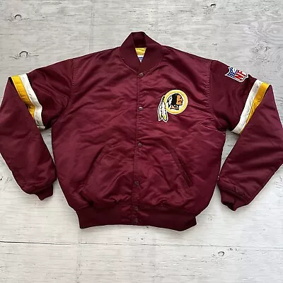 VTG 90s Starter NFL Washington Commanders Redskins Football Satin Jacket Sz L • $215