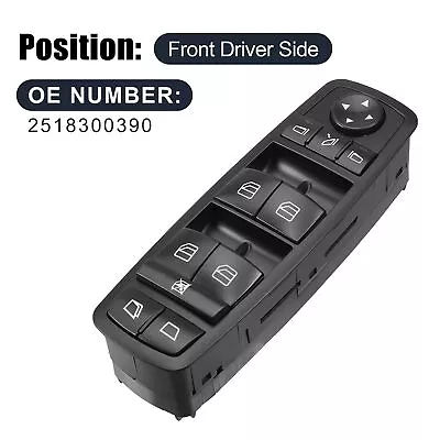 2518300390 Car Power Window Switch For Mercedes X164 W251 GL320 GL350 R280 R300 • $31.50