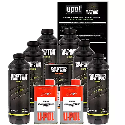 U-POL Raptor Spray-On Truck Bed Liner Kit No Spray Gun 8L Tintable Urethane • $319.92